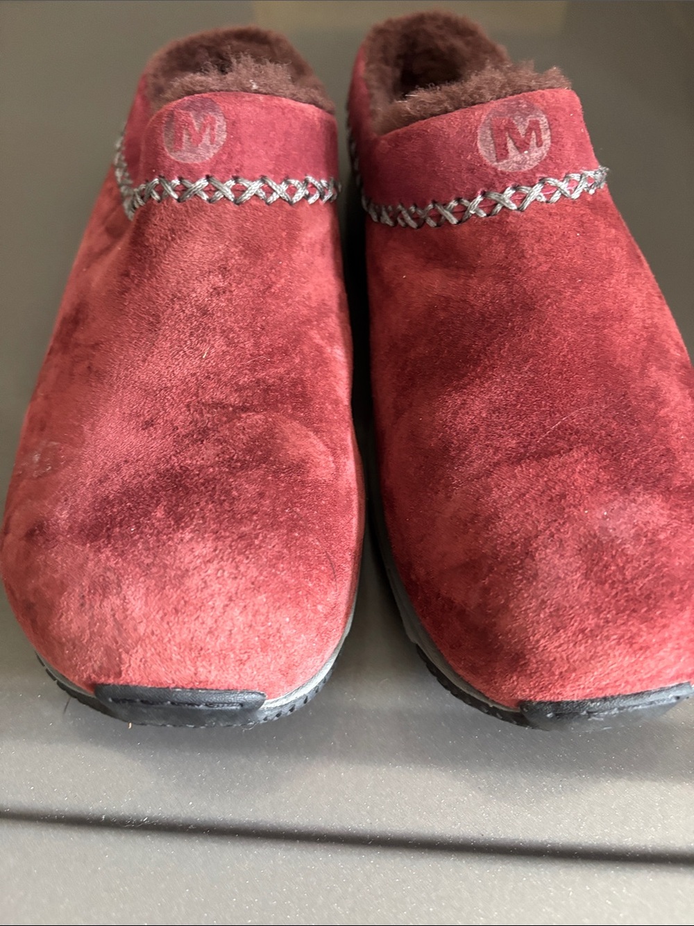 Merrell Encore  Chili Stitch  Red Cozy Slip-On clog 7.5